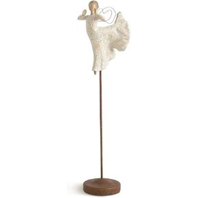Willow Tree Song of Joy Angel, Singing Soaring! All in Universal Harmony, Elevated Angel for Display with Nativity, Gift for Baptism, First Communion or Confirmation, Sculpted Hand-Painted Figure in Kuwait