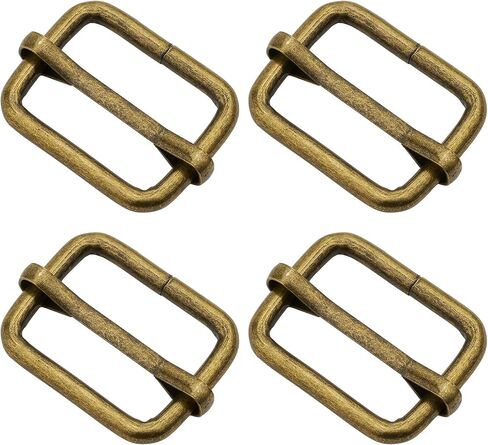 CRAFTMEMORE Triglide Slide Belt Keeper 5/8" 3/4" 1" Movable Bar Slider Strap Adjuster Rectangle Strap Keeper Purse Making in Kuwait