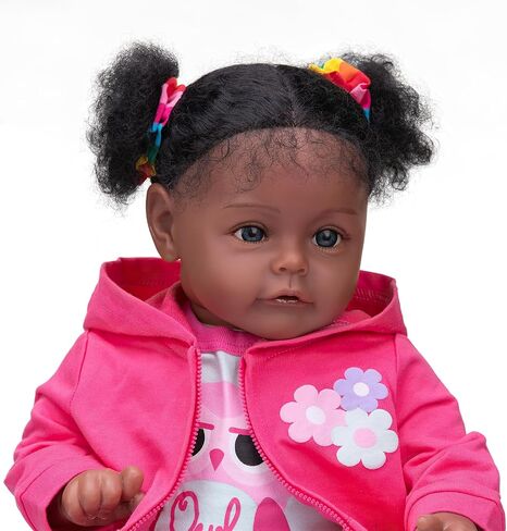 TERABITHIA 24 Inch 3-6 Month Real Baby Size Rooted Blond Hair Lifelike Newborn Toddler Girl Dolls with Soft Weighted Body Realistic Reborn Baby Doll Child Birthday Xmas Gift Set in Kuwait