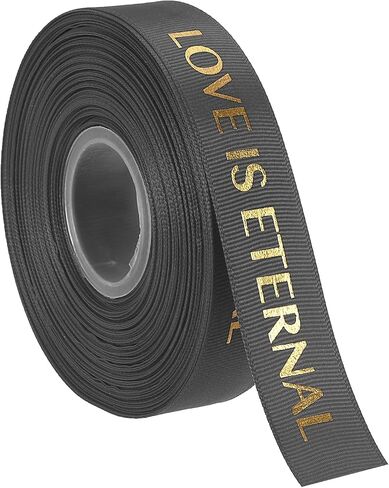 MECCANIXITY 1 بوصة واسعة 50 ياردة أحبك شريط من الساتان عيد الحب شرائط Grosgrain شخصية أرجوانية لتغليف الهدايا باقة صندوق الكعكة in Kuwait