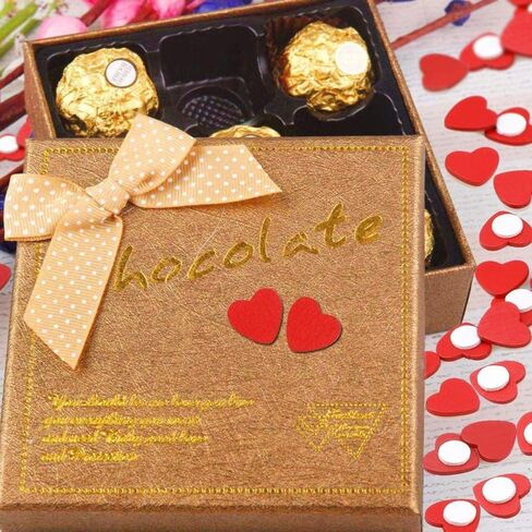 EXCEART 200Pcs Self Adhesive Wooden Red Heart Wood Heart Embellishments Art Craft for Wedding Valentines Day Crafting DIY Decor in Kuwait
