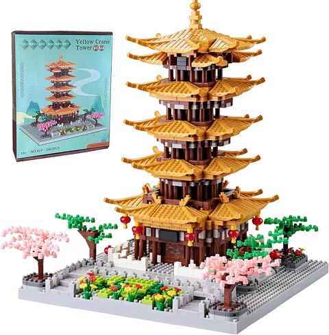 JXRLMB Micro Building Blocks Set for Adults a Chinese Ancient Famous Architecture and Collection Crescent Moon Spring Mini Bricks Decorative Models, DIY Toys Gift for Kids (3350 pcs) in Kuwait