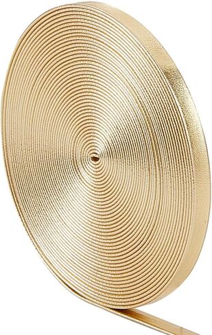 GORGECRAFT 5.5Yds x 0.31" Metallic Leather Straps Shiny Flat Leather Cord Glossy Pu Leather Stripper Beading String Ribbon Crafts Double Sided Strips Faux Supplies for Pillow Making Craft, Misty Rose in Kuwait