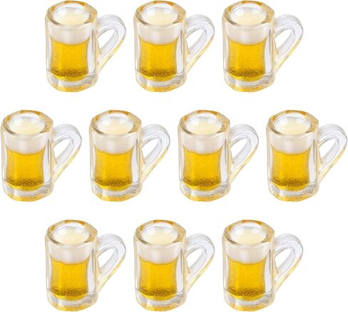 AUEAR, Lovely Mini Plastic Beer Cup Mug Model Mugs Miniature Cups for Miniature Accessories (20 Pieces) in Kuwait