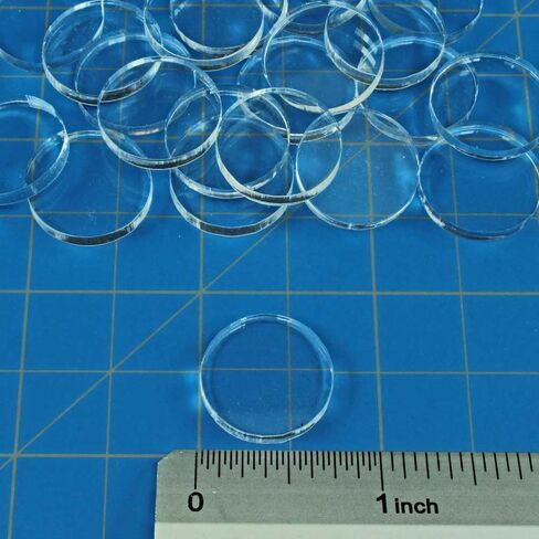 LITKO Clear Miniature Bases, Circular .75 Inch, 1.5mm Clear (25) in Kuwait