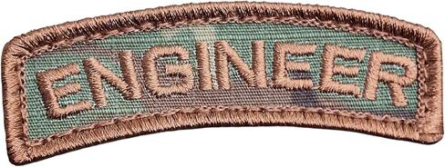 Engineer Shoulder Tab Badge Multicam OCP US Army Tactical Morale Hook Patch in Kuwait