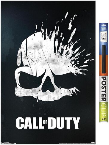 Trends International Call of Duty - ملصق حائط جمجمة، 14.725 بوصة × 22.375 بوصة، إصدار ممتاز غير مؤطر in Kuwait