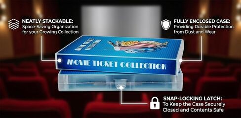 حقيبة تشكيلة تذكرة الفيلم من يونيكيب مع صفحات خالية من الأحماض وحلقات تغليف مدمجة in Kuwait