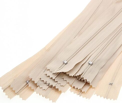 12 Inch #3 Close End Nylon Coil Zippers for Sewing Craft Assorted Length (30 PCS White) YIGUANXIN in Kuwait