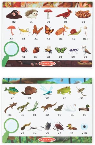 Melissa & Doug Let's Explore Double-Sided Seek & Find Puzzle - Outdoor-Themed Double-Sided Wildlife Puzzle For Kids - FSC-Certified Materials in Kuwait
