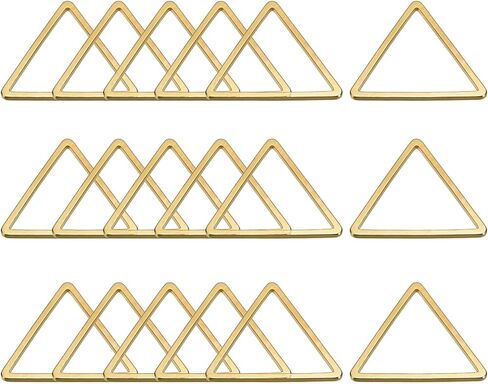 MECCANIXITY Triangle Earring Beading Hoop, Triangle Frame Charm Geometric Linking Ring for Jewelry Making in Kuwait