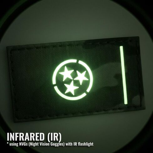 IR Multicam Tennessee State Flag 2x3.5 Infrared OCP IFF Tactical Morale Touch Fastener Patch in Kuwait