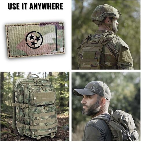 IR Multicam Tennessee State Flag 2x3.5 Infrared OCP IFF Tactical Morale Touch Fastener Patch in Kuwait