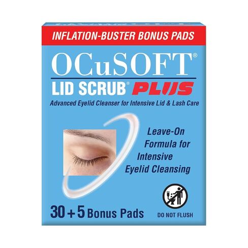 OCuSOFT Lid Scrub Plus 35 Count Inflation Buster with 5 Extra Pads in Kuwait