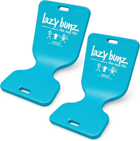 TRC Recreation Lazy Bunz Vinyl Foam Saddle Swimming Pool Floats for Adults and Children with Pool Float Seat Handles, Teal (2 Pack) in Kuwait