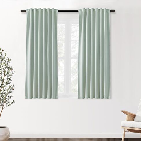 SHINELAND Sage Green Room سواد 100 بوصة ستارة سقف طويلة، طول الأرضية نظام مسار السقف ستائر سقف جبل طول الأرض ستائر بوهو لطيفة لغرفة النوم جمالية لنظام المسار in Kuwait
