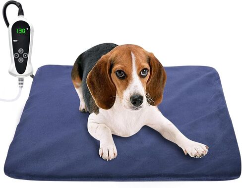 RIOGOO Pet Heating Pad, Electric Heating Pad for Dogs and Cats Indoor Warming Mat with Auto Power Off (X-Large:28" x 18") in Kuwait