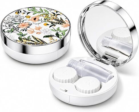 Contact Lens Case/Contact Case, Travel Contact Lens Case Cute Contact Case and Solution Perfect for Daily Travel Outdoor in Kuwait
