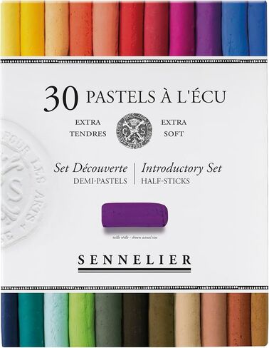 Savoir-Faire Sennelier Soft Pastels Half Stick Set 30/Pkg-Assorted in Kuwait