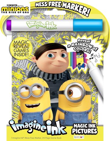 Despicable Me Minions Rise of Gru 24-Page Imagine Ink with Mess Free Marker 47649 in Kuwait