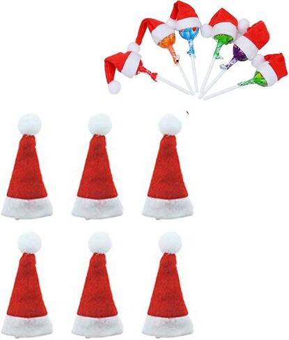 Yahpetes Dog Cat Pet Santa Hat Christmas Santa Claus 4 Pcs Pet Christmas Hat 5.5"X7.8" Dog Costume for Puppy Kitten Small Cats Dogs Pets in Kuwait