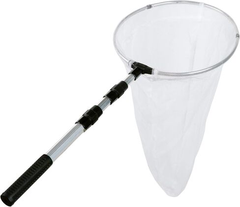 RESTCLOUD Large Insect and Butterfly Net Bug Catching Net Bird Net with 14" Ring, 32" Net Depth, Handle Extends to 36 Inches (14" Ring, 36" Handle) in Kuwait
