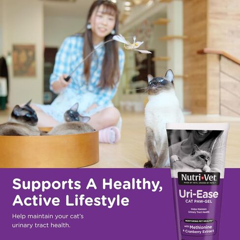 جل Nutri-Vet Uri-Ease للقطط | يساعد في الحفاظ على صحة المسالك البولية| نكهة السلمون | 3 أوقية in Kuwait
