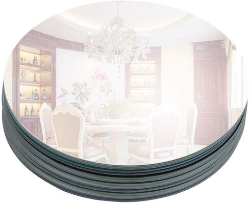 Murrey Home 12 Pack Mirror Centerpieces for Tables, 8" Round Mirrors for Centerpieces Wedding Party Mirror Tiles Christmas Decorations, 2MM in Kuwait
