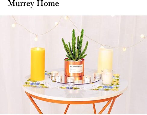 Murrey Home 12 Pack Mirror Centerpieces for Tables, 8" Round Mirrors for Centerpieces Wedding Party Mirror Tiles Christmas Decorations, 2MM in Kuwait