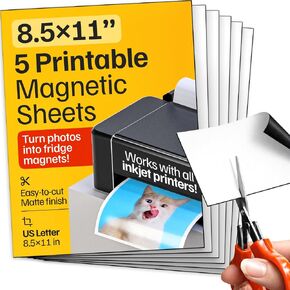 Giant XL Magnetic Sheet 24 x 12 inches- Huge Printable Magnet Dry-Erase Paper - 100% Customizable & Ink-Jet Friendly in Kuwait