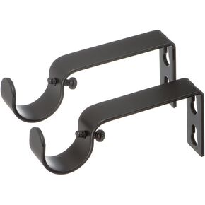 Ivilon Fixed Brackets for Curtain Rods - for 1/2 or 5/8 Inch Rods. Set of 2 - Ivory in Kuwait