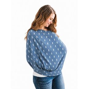Baby Car Seat Cover Canopy and Nursing Cover Multi-Use Stretchy 5 in 1 Gift "North" by Copper Pearl in Kuwait