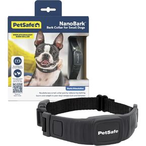 PetSafe NanoBark Collar - World's Smallest Bark Collar for Small Dogs, 10 Levels of Static Stimulation, Waterproof and Rechargeable Anti-Bark Training, Comfortable and Low-Profile Design in Kuwait