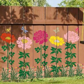 Large Flower Stencils for Painting Flower Stencils for Walls 14" Peony Floral Stencil Templates for Garden Fence Wood Furniture Fabrics in Kuwait
