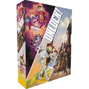UNLOCK! Secret Adventures Card Game - Escape Room-Inspired Cooperative Adventure, Fun Family Game for Kids and Adults, Ages 10+, 1-6 Players, 1 Hour Playtime, Made by Space Cowboys in Kuwait