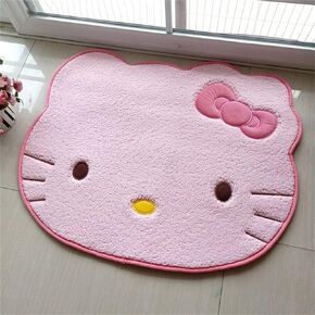 سجاد منطقة SOFPRO سجاد Kawaii سجاد منطقة فائق النعومة، سجاد غرفة نوم بنمط وجه قطة كرتونية لطيفة، أشعث فاخر عالي الامتصاص ومضاد للانزلاق in Kuwait