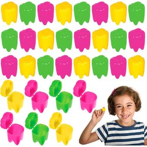 ArtCreativity Colorful Tooth Savers, Set of 72, Tooth Holders For Boys & Girls, Dentist Office Giveaways For Kids, Theme Party Supplies, Unique Goodie Bag Fillers, and Easter Egg Stuffers in Kuwait