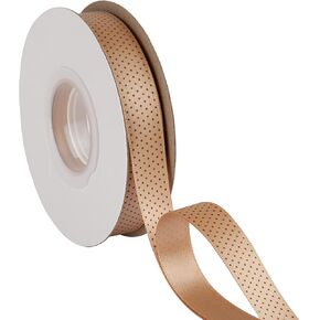 1" Inch Wide Dots Printed Satin Ribbon with White Dots, Ideal for Hair Bows Gift Wrapping and Crart, 25Yds-Roll (Apple Green) in Kuwait