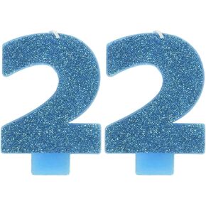#4 Glitter Birthday Candle | Purple | Party Supply in Kuwait