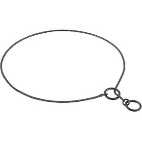 Alvalley Metal Chain Dog Show Collar - Pet Slip Collar for Shows - Fine Brass Snake Chain Collar - Adjustable for Toy, Small, Medium, Large, and Extra Large Dogs (Chrome, 12", 1.8mm Thick) in Kuwait
