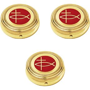 Ichthus Cross Pyx Hospital Communion Church for Hosts Gold P Catholic Religious in Kuwait