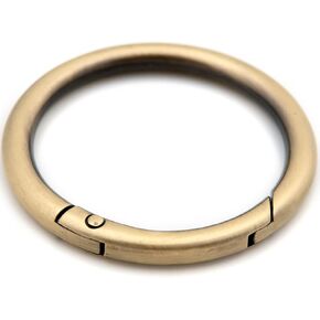 O Ring Spring Opening Snap Trigger Clip Buckle 2 PCS Charm Purse Making (Brushed Brass,2") in Kuwait