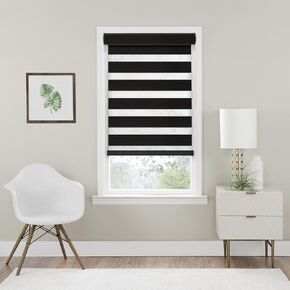 Achim Home Furnishings Cordless Celestial Room Darkening Double Layered Shade, 23" x 72", Oyster (CCRD23OY02) in Kuwait