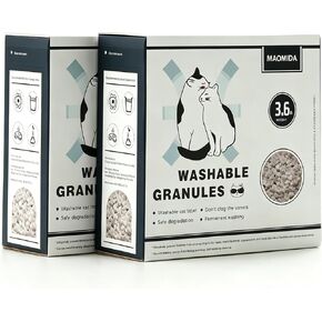 Cat Litter Box Washable Granules Refills. Compatible to Cat Genie Refills. Great for cat Toilet Training kit. Compostable and Flushable. 7.2lbs Package in Kuwait