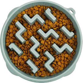 Outward Hound Stainless Steel Fun Feeder Slo Bowl - Slow Feeder Dog Bowl in Kuwait