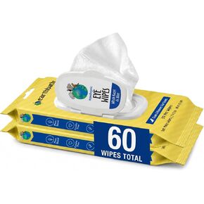 Earthbath All Natural Specialty Eye Wipes, 25 Wipes (Pack of 2) in Kuwait