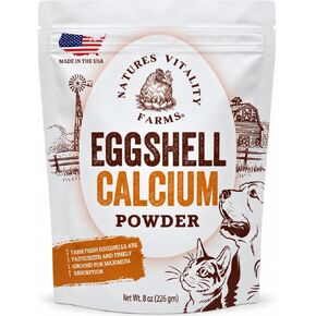8 oz U.S.A. Eggshell Powder for Dogs/Cats, Finely Ground, Calcium Supplement in Kuwait