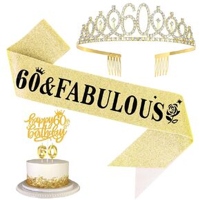 Birthday Crown,CIEHER Birthday Girl Sash & Rhinestone Tiara Kit,Pink Crown,Tiaras and Crowns for Women Girls,Birthday Party Prom Costume Supplies Favors,Birthday Decorations Set Gift in Kuwait