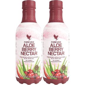 Forever Aloe Berry Nectar Cranberry Juice 90.7% Aloe Vera Gel from Inner Aloe Vera Leaf, Vegan-Friendly, Vegetarian-Friendly, and Gluten-Free in Kuwait