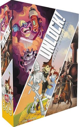 UNLOCK! Secret Adventures Card Game - Escape Room-Inspired Cooperative Adventure, Fun Family Game for Kids and Adults, Ages 10+, 1-6 Players, 1 Hour Playtime, Made by Space Cowboys in Kuwait